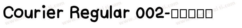 Courier Regular 002字体转换